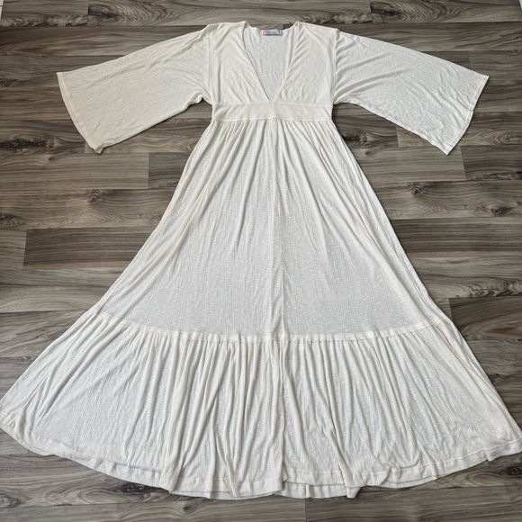 free people white beach dress NEW FREE PEOPLE WHITE FUN IN THE SUN MAXI DRESS SZ XS